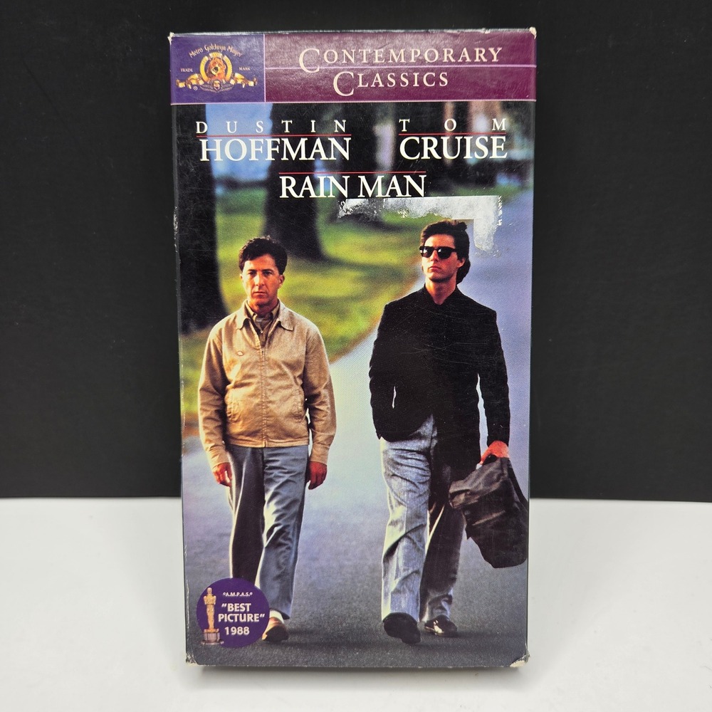 Rain Man VHS MGM Contemporary Classics 1988 Dustin Hoffman Tom Cruise VTG Movie